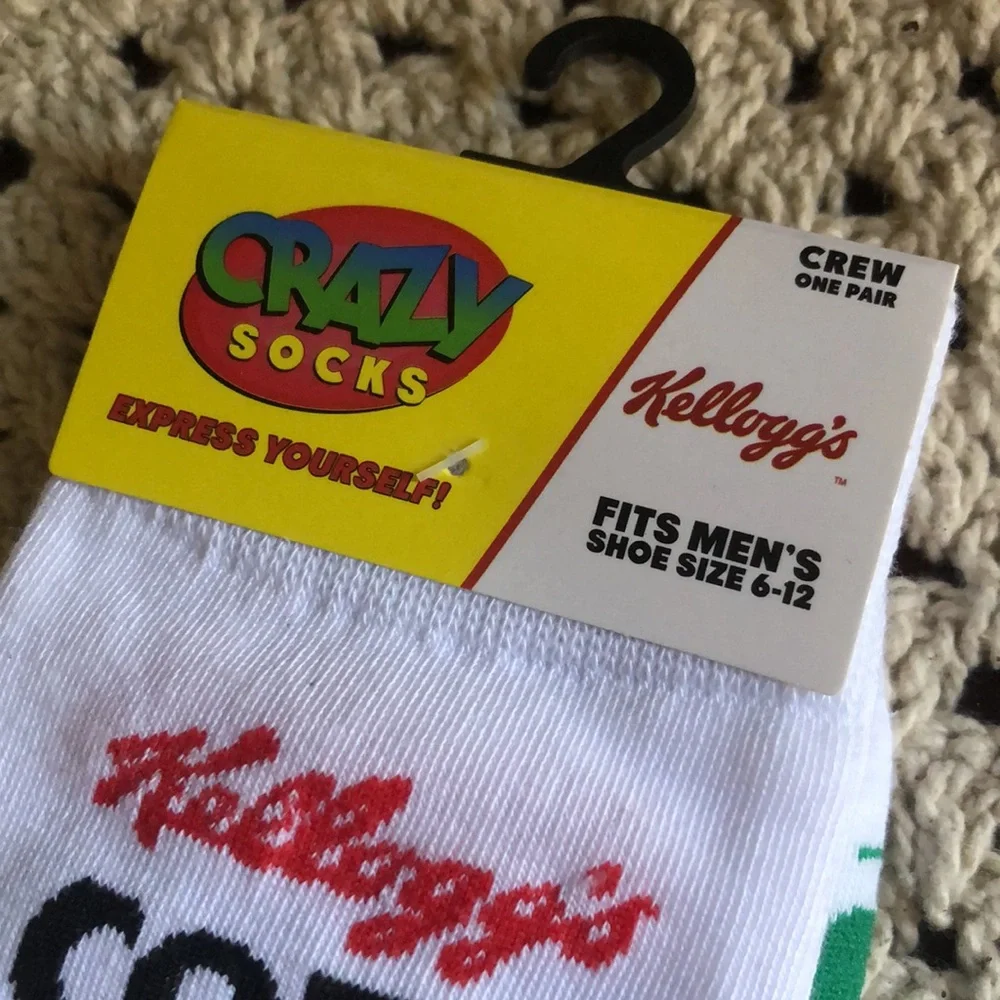 Crazy Socks Kellogg’s CORN FLAKES Men’s Crew Socks